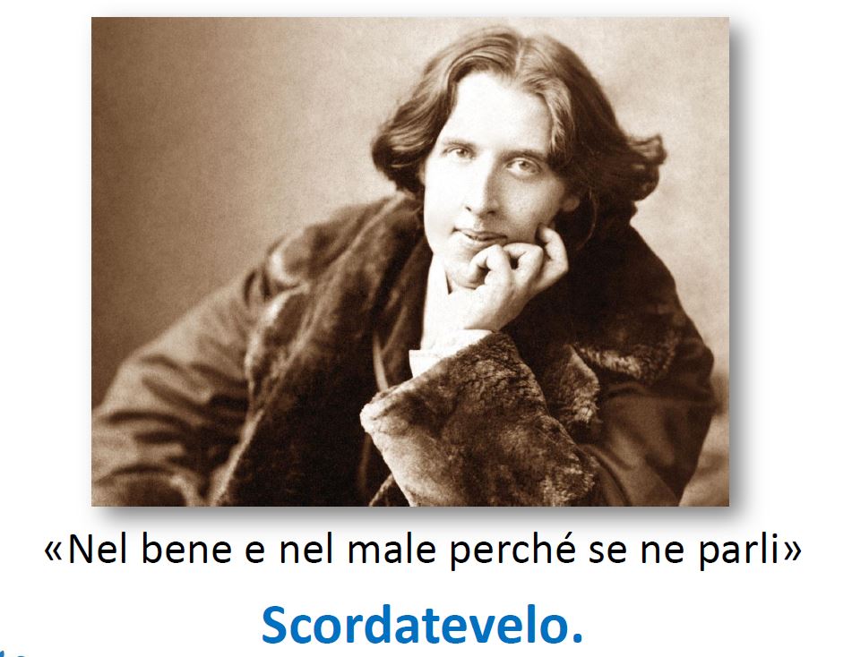 Seminario web reputation - Fiera del lavoro sociale - Oscar Wilde